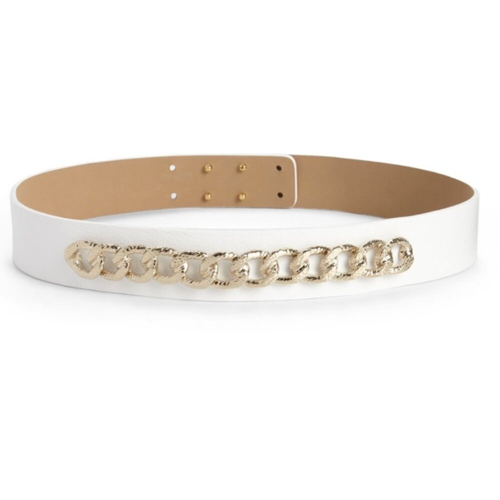 St. John Chain Link Leather Belt